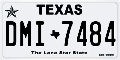 TX license plate DMI7484