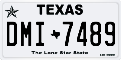 TX license plate DMI7489