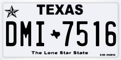TX license plate DMI7516