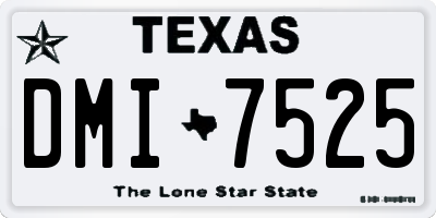 TX license plate DMI7525