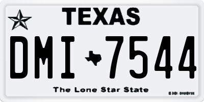 TX license plate DMI7544