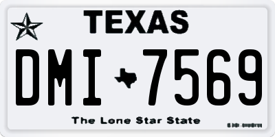 TX license plate DMI7569