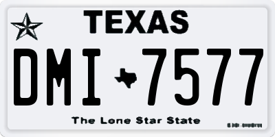 TX license plate DMI7577
