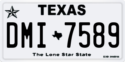 TX license plate DMI7589