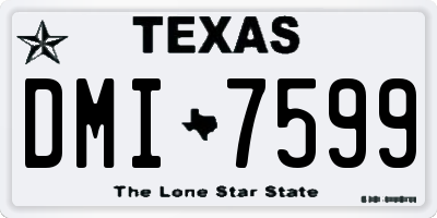 TX license plate DMI7599