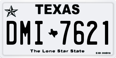 TX license plate DMI7621
