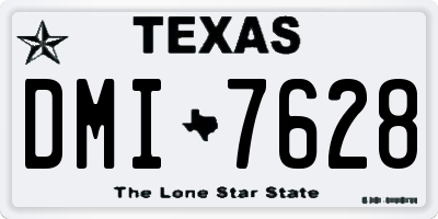 TX license plate DMI7628