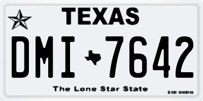 TX license plate DMI7642