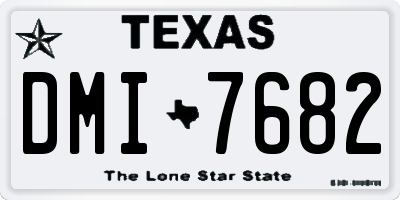 TX license plate DMI7682