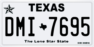 TX license plate DMI7695