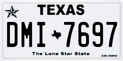 TX license plate DMI7697