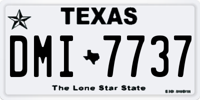 TX license plate DMI7737