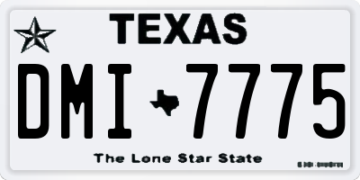 TX license plate DMI7775