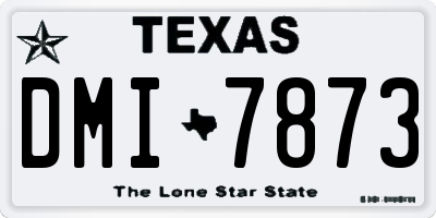 TX license plate DMI7873
