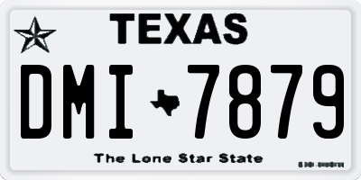 TX license plate DMI7879