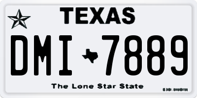 TX license plate DMI7889