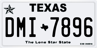 TX license plate DMI7896