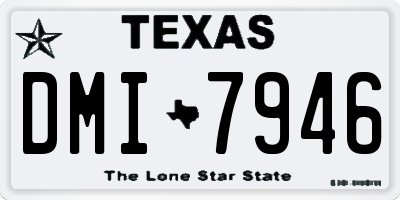 TX license plate DMI7946