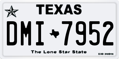 TX license plate DMI7952