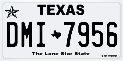 TX license plate DMI7956