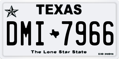 TX license plate DMI7966
