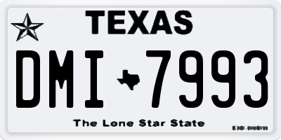 TX license plate DMI7993