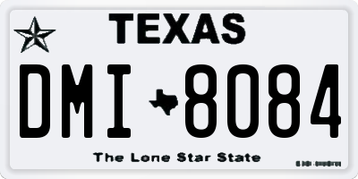 TX license plate DMI8084