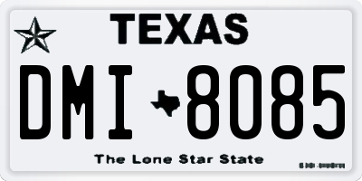 TX license plate DMI8085