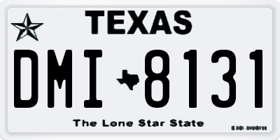 TX license plate DMI8131
