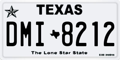 TX license plate DMI8212