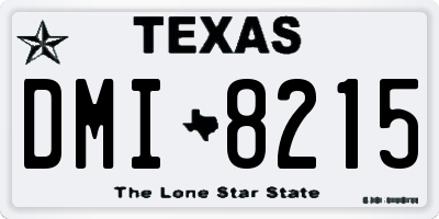 TX license plate DMI8215