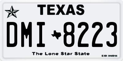 TX license plate DMI8223