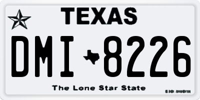 TX license plate DMI8226