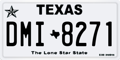 TX license plate DMI8271