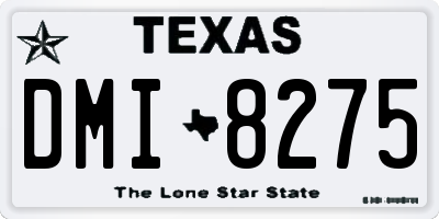 TX license plate DMI8275