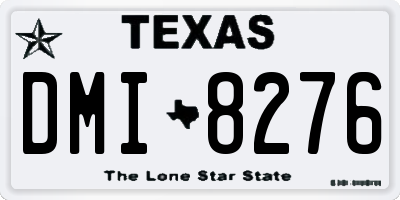 TX license plate DMI8276