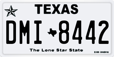 TX license plate DMI8442