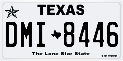 TX license plate DMI8446