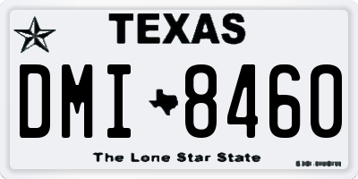 TX license plate DMI8460