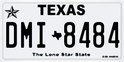TX license plate DMI8484