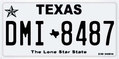 TX license plate DMI8487