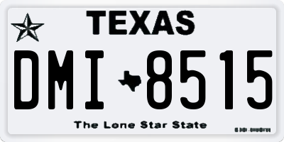TX license plate DMI8515