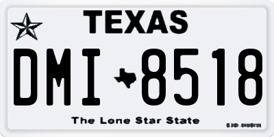 TX license plate DMI8518