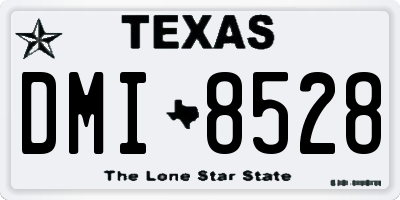 TX license plate DMI8528