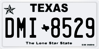 TX license plate DMI8529