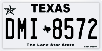 TX license plate DMI8572