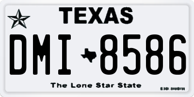 TX license plate DMI8586