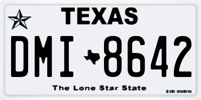 TX license plate DMI8642