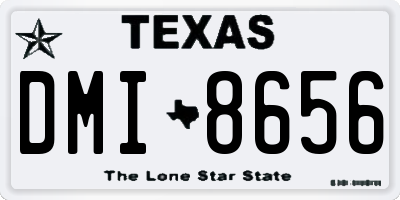 TX license plate DMI8656