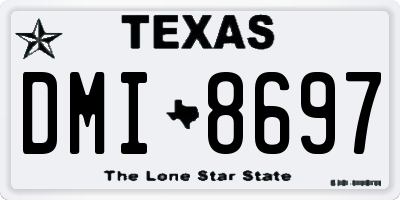 TX license plate DMI8697